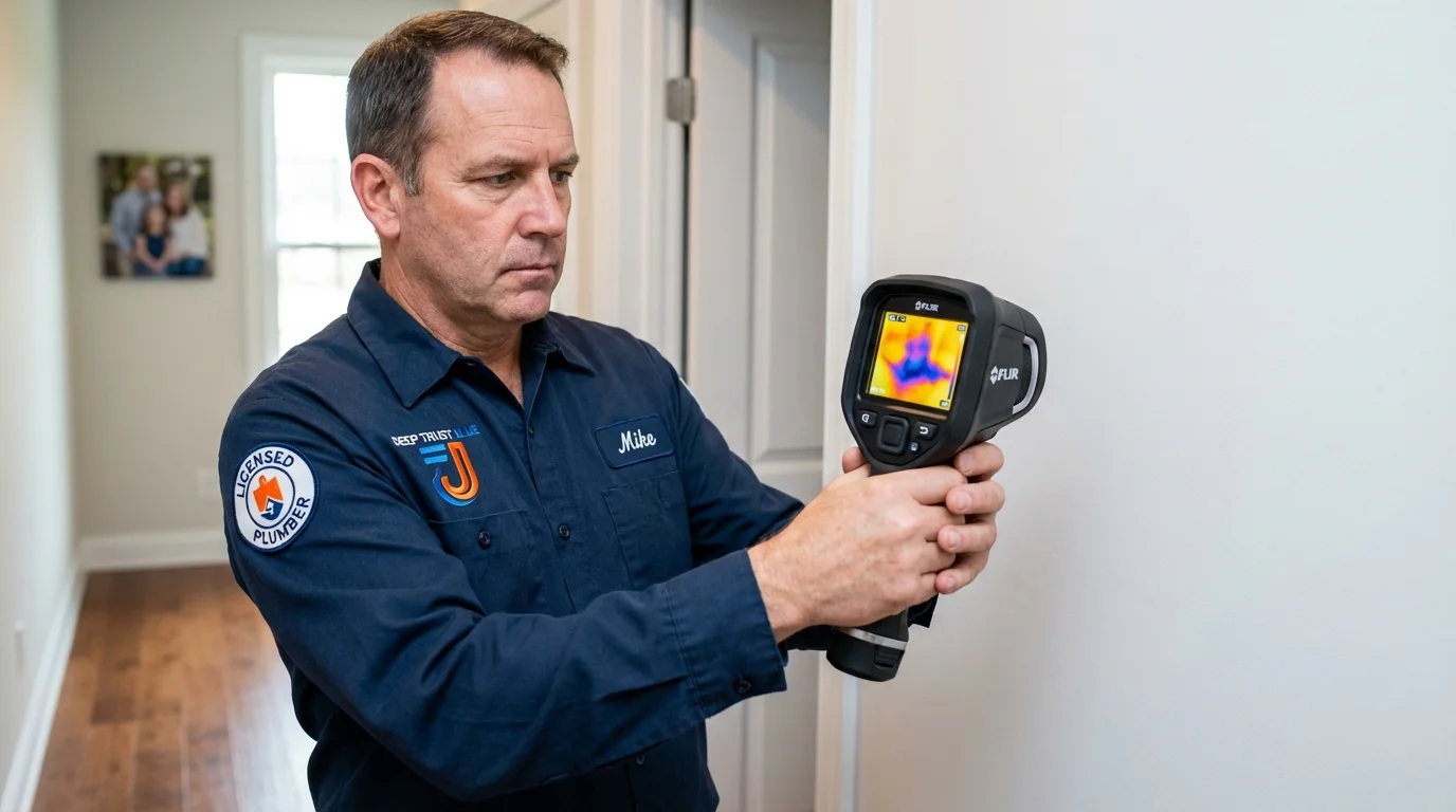 Thermal imaging leak detection by Johns Plumbing LLC in Royston